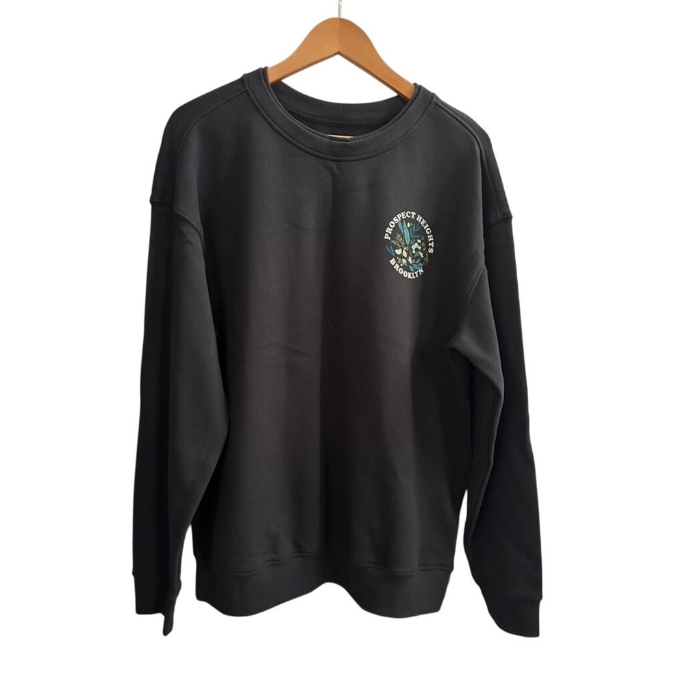 Goodfellow Men's NY‎ Sweatshirt Prospect Heights Brooklyn M Charcoal  Athleisure